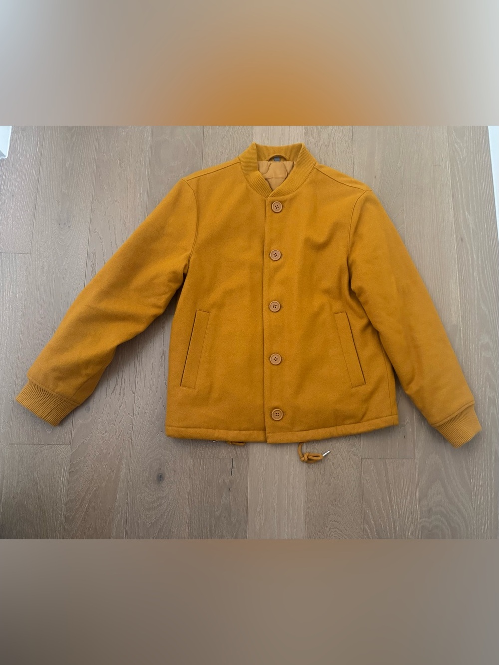 Bonobos Italian Wool Blend Jacket Small Slim Fit Mario Bellucci Mustard